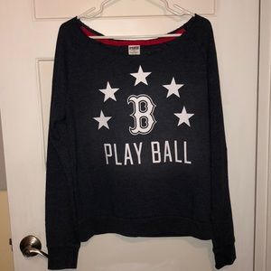 Navy Blue, Red Sox, sweatshirt